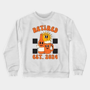 Personalized Retired 2024 | Retro Retirement Crewneck Sweatshirt